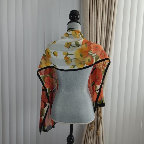 Symphony Silk Scarf. - Picture 3 of 9